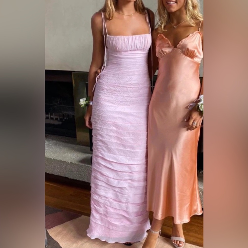 Cha Collective Pink Maxi Dress